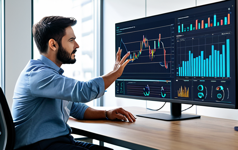 금융투자분석사와 리스크 분석 사례 - Risk Analyst Assessing Data**

A risk analyst in a well-lit office, fully clothed in modest professi...