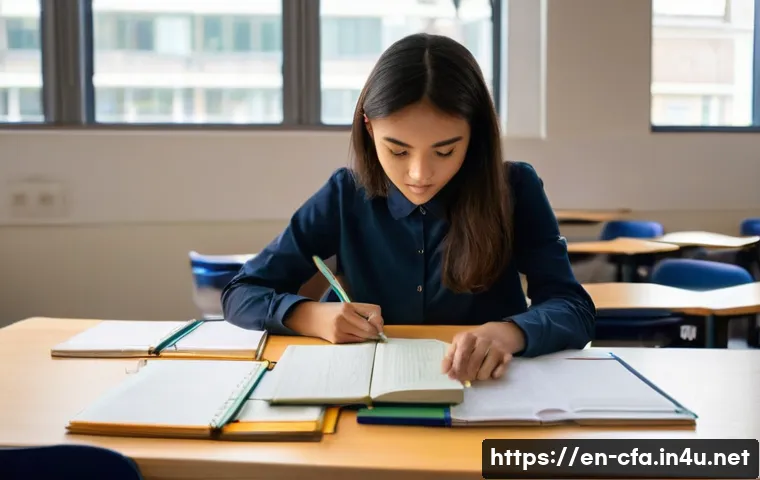 CFA 시험 과목별 공부 시간 배분 - **"Foundation Building: The Focused Start"**
    A young adult student, appearing to be in their mid...